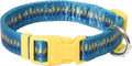 Dog Collar, Large, Blue and Yellow  in a Row| Gifts for  Fans and Their Pets | Officially Licensed Pet Product from Universal Studios