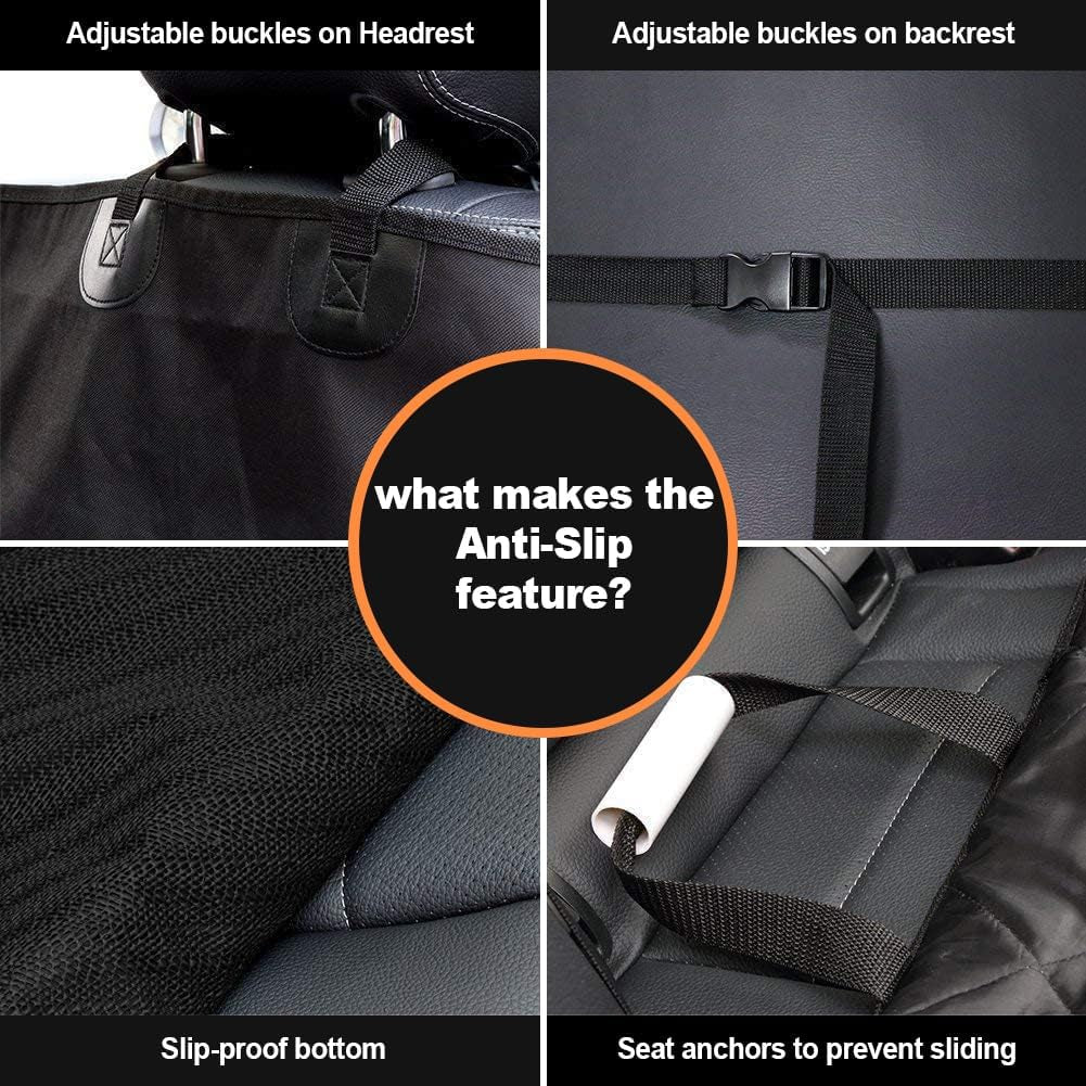 Dog Car Seat Cover for Cars Suvs Trucks, Thicked 600D Oxford Heavy Duty Waterproof Front Car Seat Covers for Dogs Durable Nonslip Padded Pet Car Seat Protector with Side Flaps, 2 Pack | Thicked 600D Oxford,Heavy Duty, Waterproof,Durable, Nonslip Padded Pe