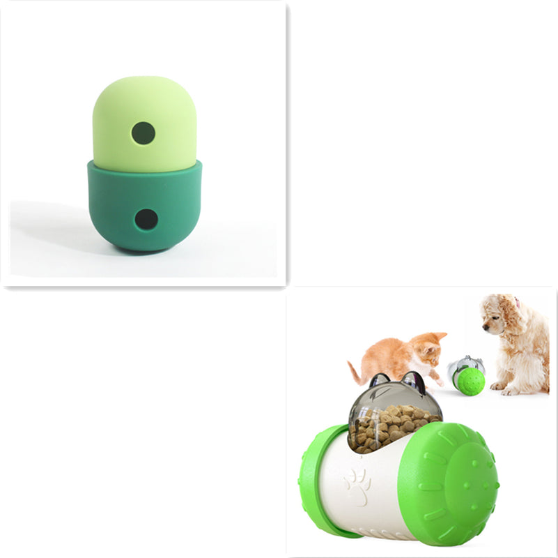 New 2 in 1 Pet Toys Products Dog Leakage Toy Ball Silicone Pet Supplies