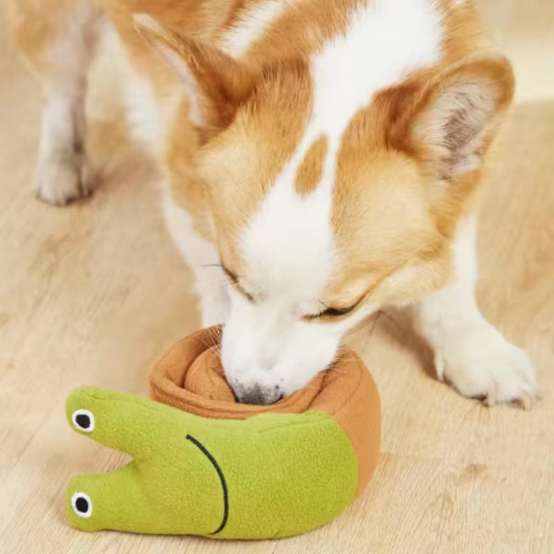 Snail Shaped Pet Toys for Dogs and Cats Odor Hiding Training Puzzles Fun Sniffing Mats - Interactive Play for Cats and Dogs