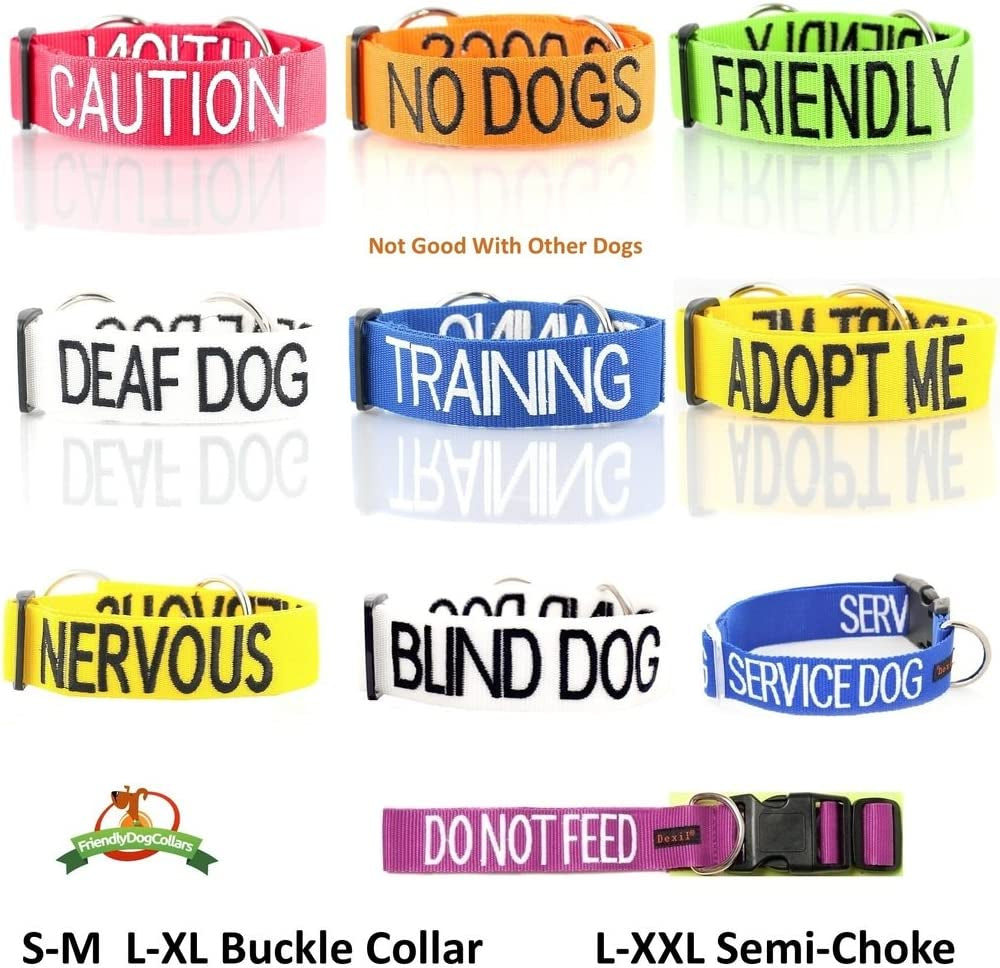 Limited Deaf Dog White Warm Dog Coats S M M L L XL Waterproof Reflective Fleece Lined Prevents Accidents by Warning Others of Your Dog in Advance (M-L Back 17" (43Cm)
