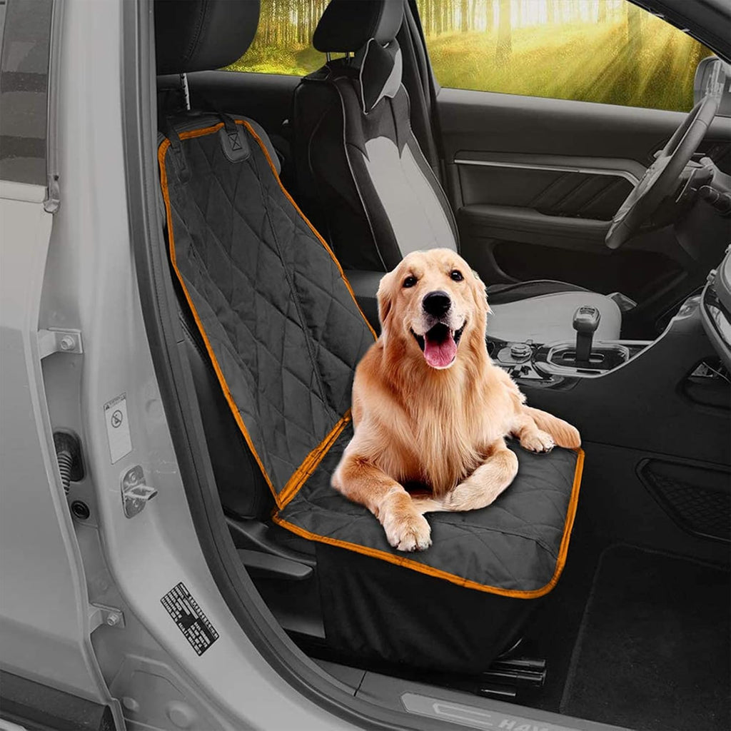 Dog Car Seat Cover for Cars Suvs Trucks, Thicked 600D Oxford Heavy Duty Waterproof Front Car Seat Covers for Dogs Durable Nonslip Padded Pet Car Seat Protector with Side Flaps, 2 Pack | Thicked 600D Oxford,Heavy Duty, Waterproof,Durable, Nonslip Padded Pe