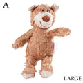 NEW Indestructible Robust Bear Dog Stuffed Animals Chew Toy,Dog Squeaky Toys Training Interactive Play Teething Toys
