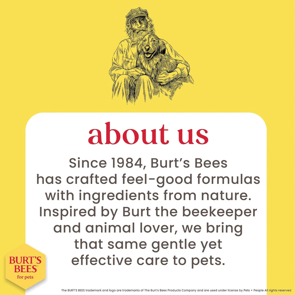 Burts Bees for Pets Cat Dander Remover Wipes, Unscented, 50 Count | Colloidal Oat Flour and Aloe Soothe Dry Skin and Reduce Flaking, Gentle Grooming for Cats and Kittens