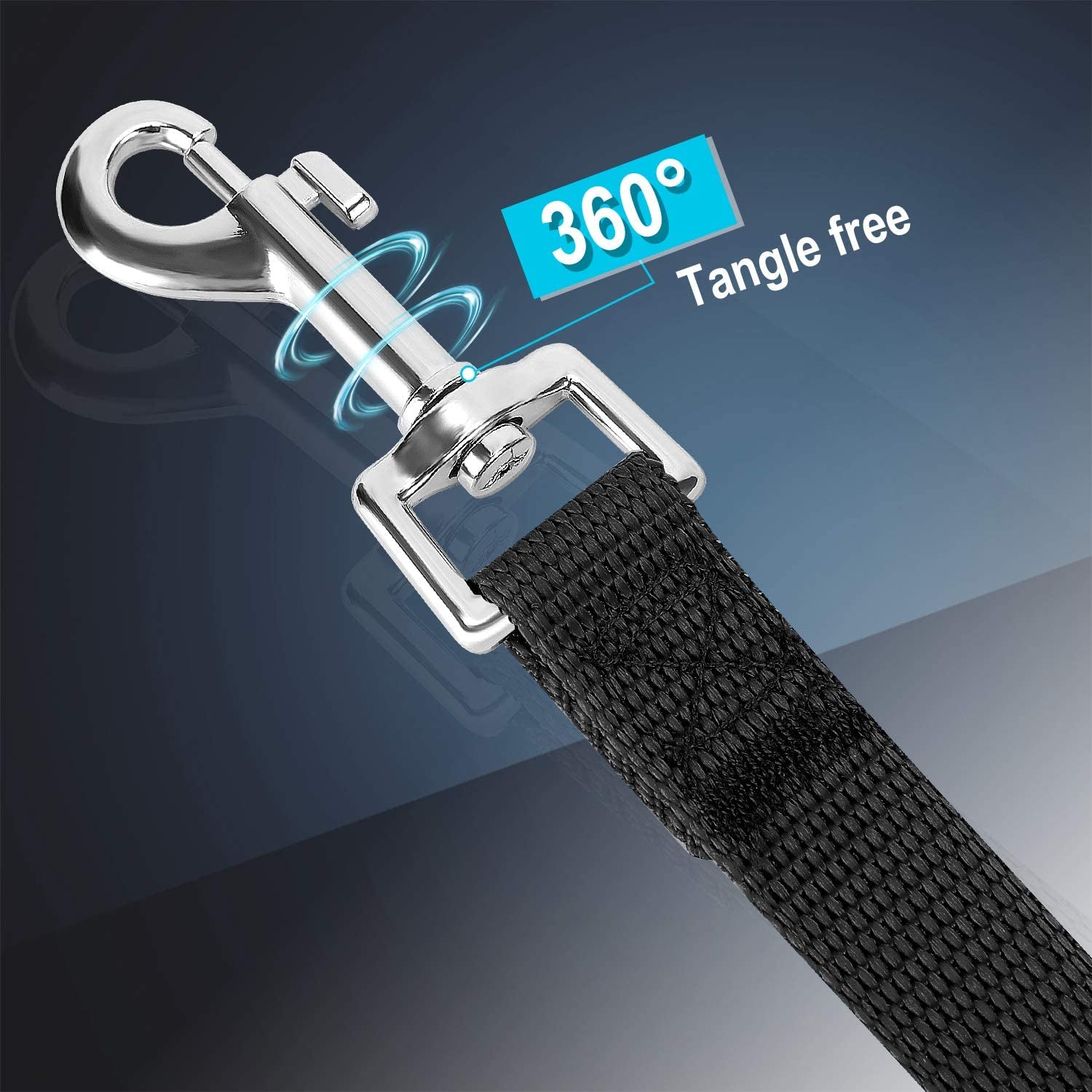 Dog Leash for Small Medium Large Dogs,Long Dog Leashes for Obedience Recall Training,Camping,20Ft,Black