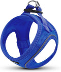 Dog Harness for Small Dogs No Pull Reflective Soft Mesh Dog Vest Step in Harness All Weather Comfort Small Dog Harnesses Royal Blue XS: 15"-17"