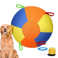 Herding Ball for Dogs & Horses - Tear-Resistant Inflatable Toy with Heavy-Duty Handle Cover & Pump - Durable Exercise Ball for Large Pets