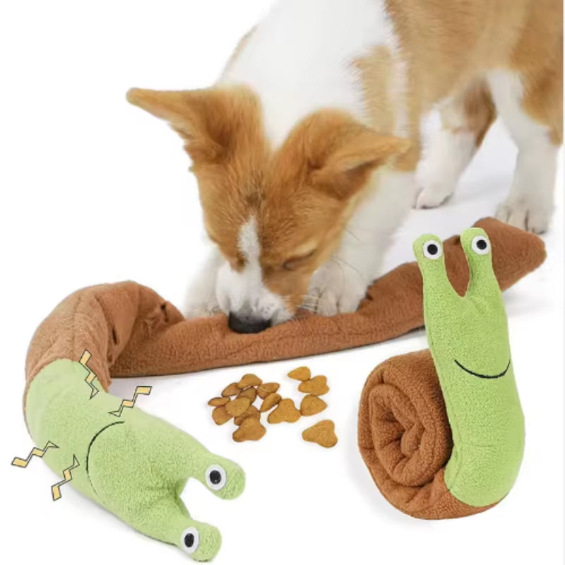 Snail Shaped Pet Toys for Dogs and Cats Odor Hiding Training Puzzles Fun Sniffing Mats - Interactive Play for Cats and Dogs
